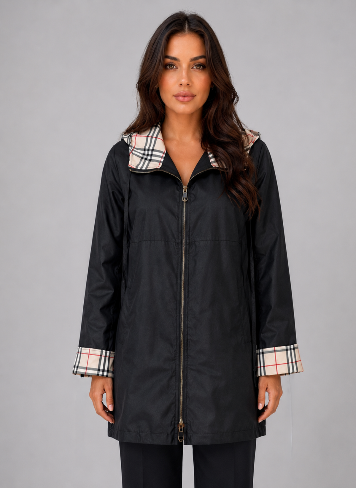 Feathorne Women's Hooded Longline Rain Coat - view 5