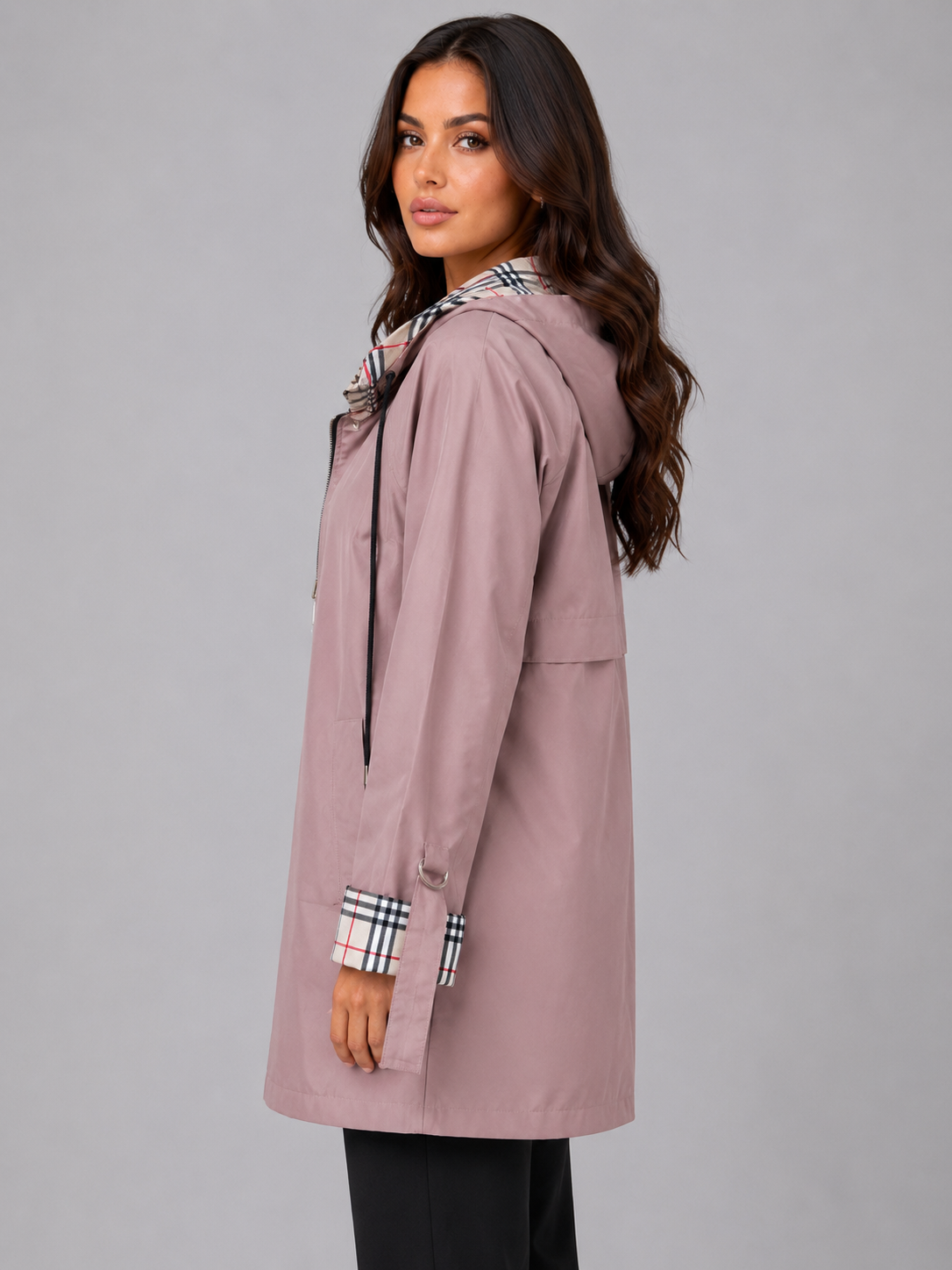 Feathorne Women's Hooded Longline Rain Coat - view 3