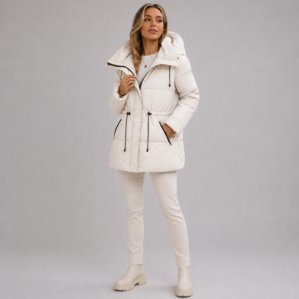 Feathorne Women's Hooded Padded Parka Jacket - view 4