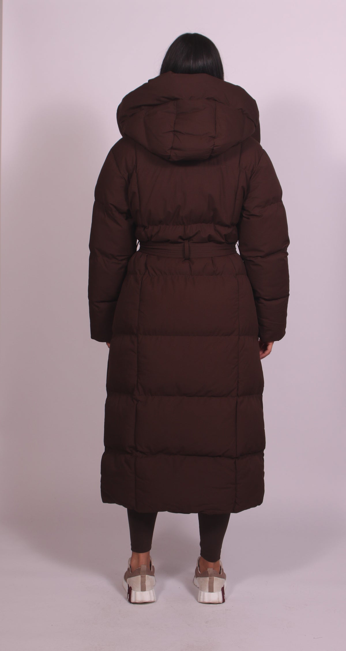 Feathorne Women's Hooded Puff Quilted Coat - side view