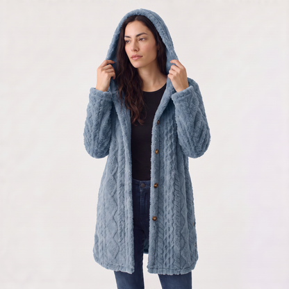 Feathorne Women's Hooded Teddy Fleece Cardigan - view 11