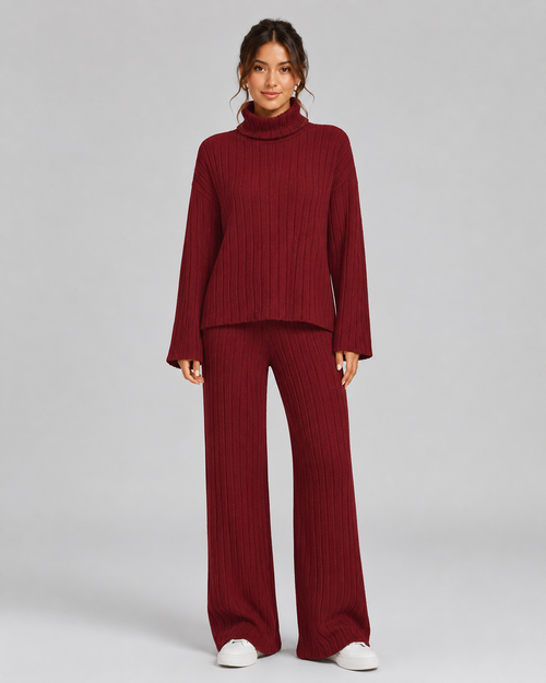 Feathorne Women's Juniper Knitted Co-Ord Set - top front view