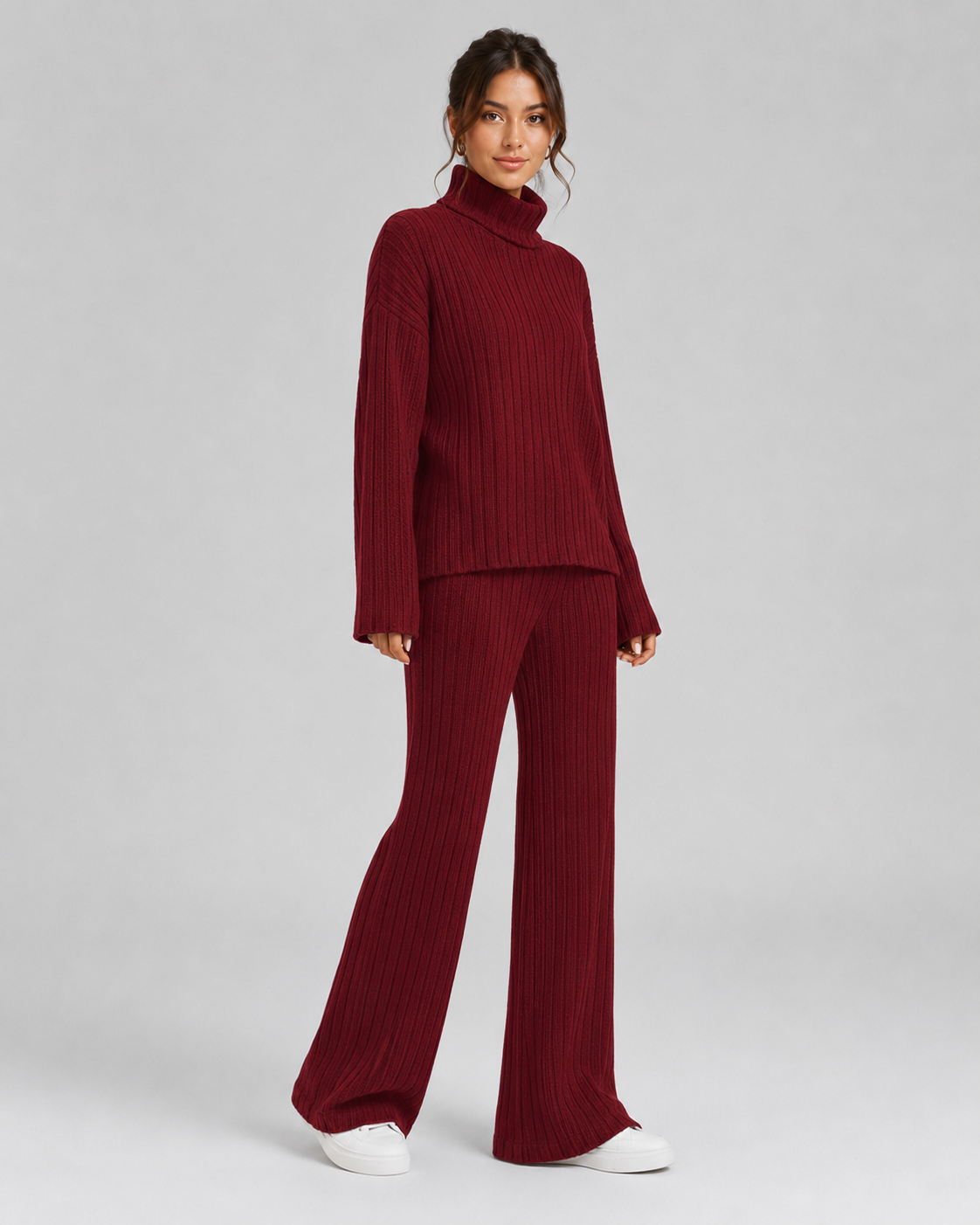 Feathorne Women's Juniper Knitted Co-Ord Set - back view