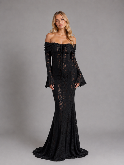 Feathorne Women's Off Shoulder Cutout Maxi Dress - view 5