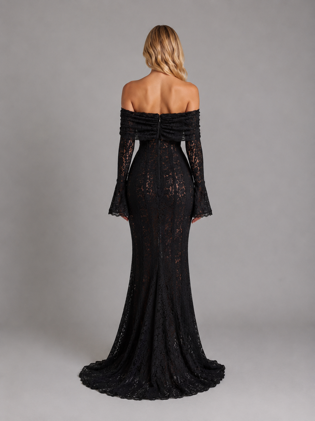Feathorne Women's Off Shoulder Cutout Maxi Dress - view 6