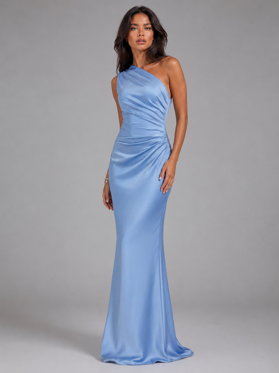 Women's One Shoulder Maxi Dress Cordelia  – Effortless Wedding Guest Glamour