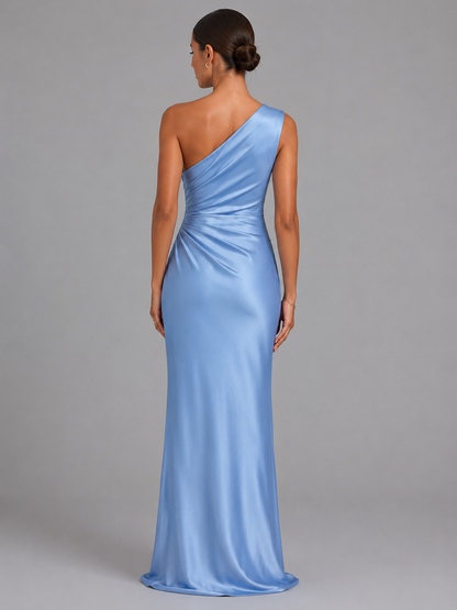 Women's One Shoulder Maxi Dress Cordelia  – Effortless Wedding Guest Glamour