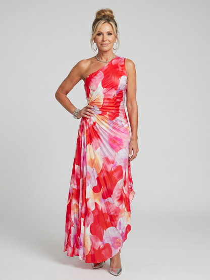 Feathorne Women's One Shoulder Pleated Midi Dress - view 1