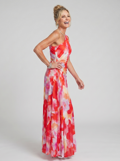 Feathorne Women's One Shoulder Pleated Midi Dress - view 2