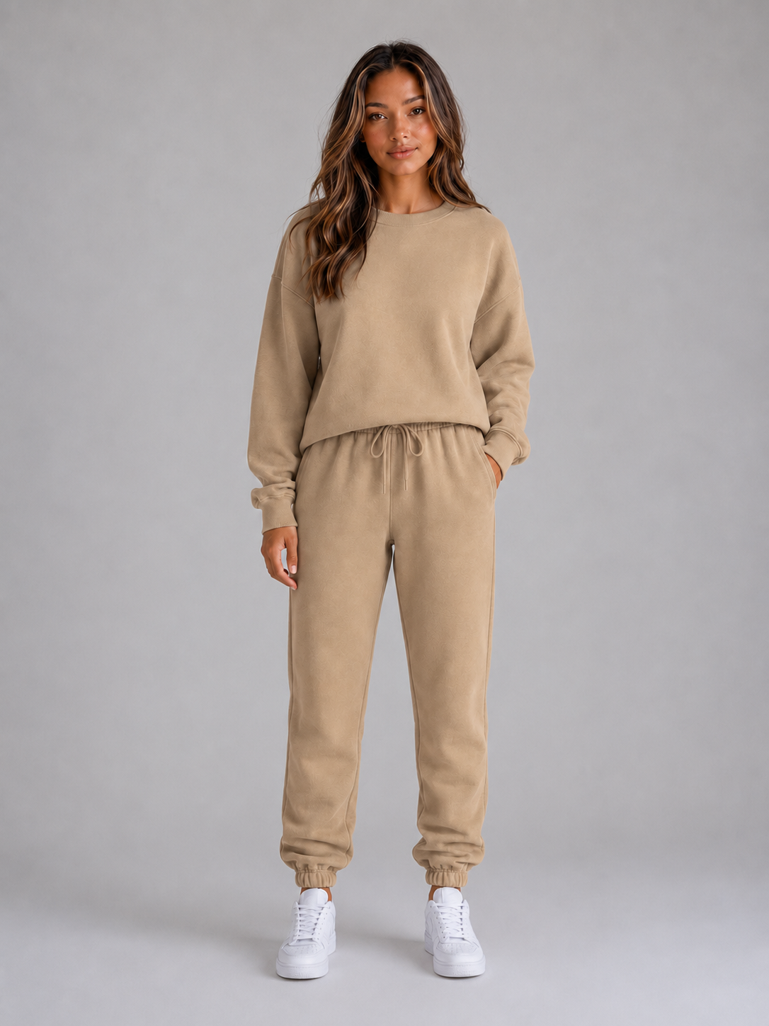 Feathorne Women's Oversized Crew Neck Tracksuit Set - view 6