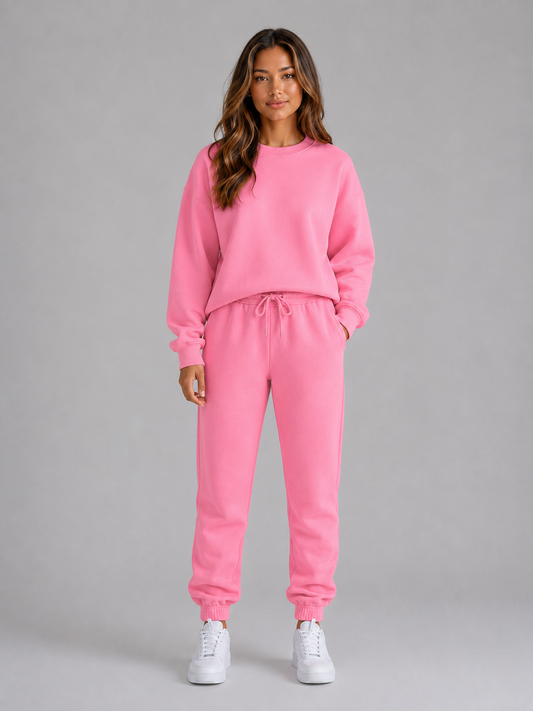 Feathorne Women's Oversized Crew Neck Tracksuit Set - view 1