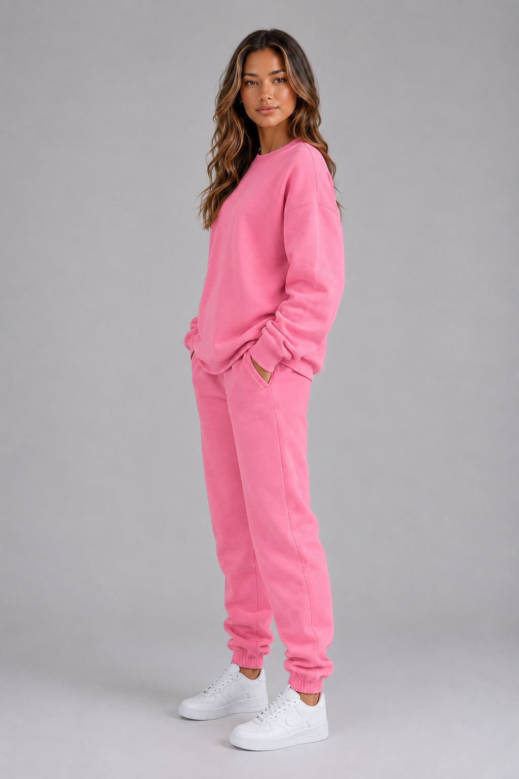 Feathorne Women's Oversized Crew Neck Tracksuit Set - view 3