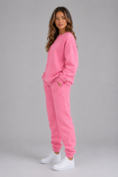 Feathorne Women's Oversized Crew Neck Tracksuit Set - view 3