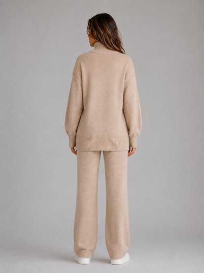 Feathorne Women's Oversized Roll Neck Knitted Lounge Set - view 2