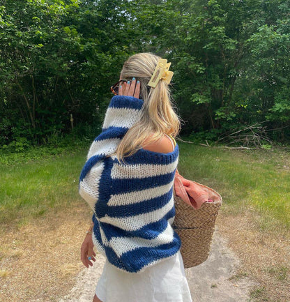Feathorne Women's Oversized Striped Knit Jumper - view 4
