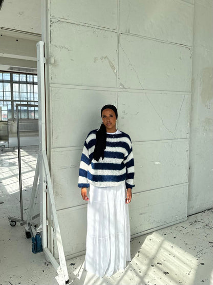 Feathorne Women's Oversized Striped Knit Jumper - view 7