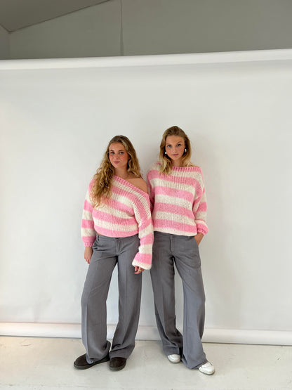 Feathorne Women's Oversized Striped Knit Jumper - view 13