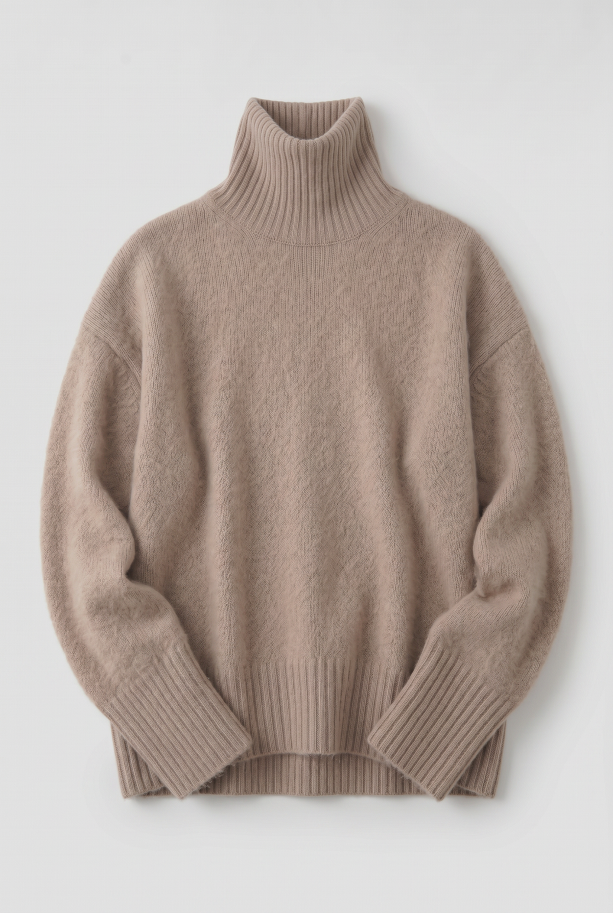 Feathorne Women's Relaxed Cable Knit Turtleneck Jumper - view 3