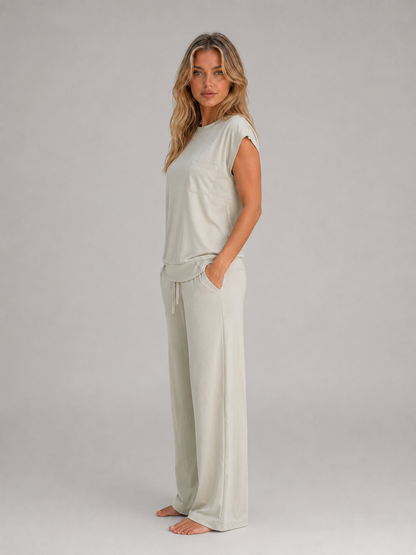 Feathorne Women's Maeve Two-Piece Lounge Set - back view