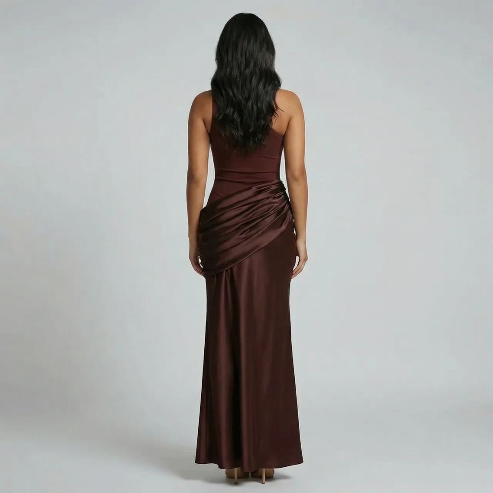 Delilah One Shoulder Maxi Dress - detail view