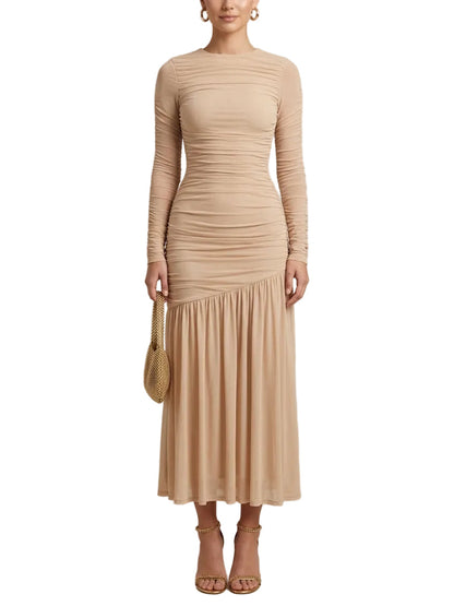 Eleanor Drop Waist Midi Dress - front view